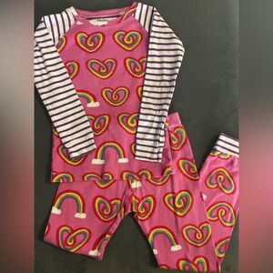 Harley Girls Twisty Rainbow Hearts Pajamas